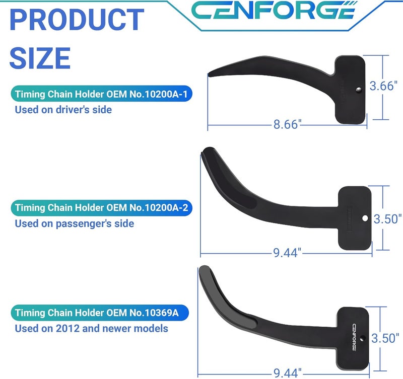 CENFORGE Store 3.6 Pentastar Timing Tool Kit, 3.6L Camshaft Phaser Timing Chain Lock Tool Set Compatible with 2011 to 2019 Chrysler Dodge Jeep Ram, Replace 10200A 10202 10369A - Image 3